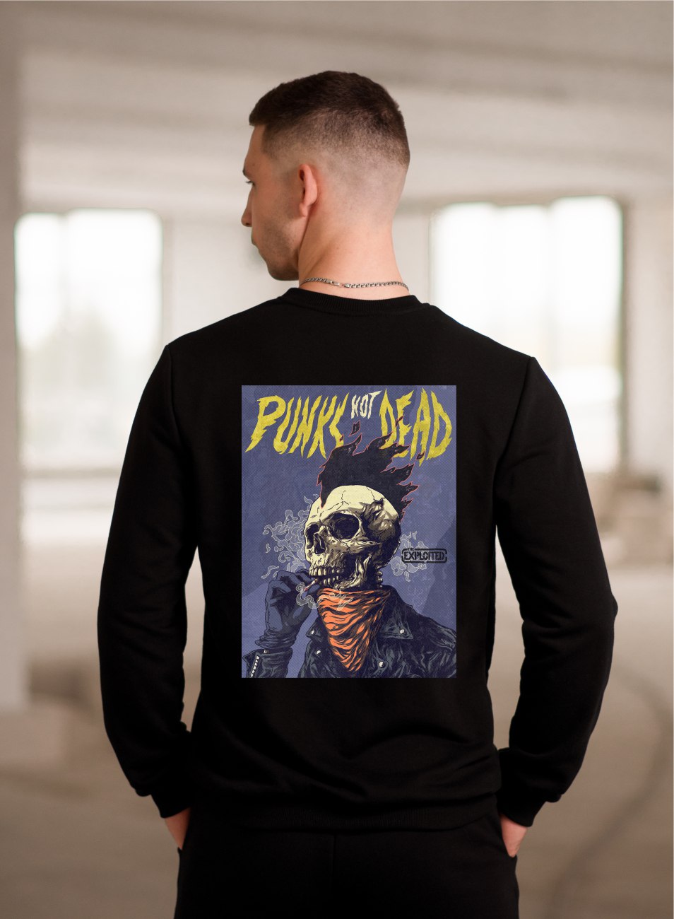 Світшот тринитка футер Punk not Dead S - XL